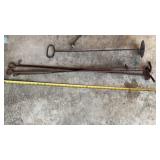 Antique branding irons,