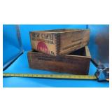 2 Cut Wooden Ammo Crate Union Metallic Cartridge