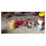 5 gallon gas can funnels galvanized bucket 5
