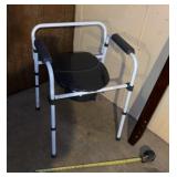 Portable bedside commode chair,