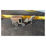 Vintage Die-Cast Bronze Metal Amish Horse and