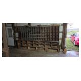 Old General Store Parts cabinet disc cabinet had