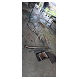 Fiberglass cheater pipe metal stands