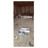 Fishing rod & reels in custom made box.