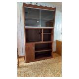 48 in x 17.5 in x 7ft Wooden hutch with sliding