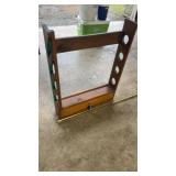 Wood Gun Rack w/ Locking Drawer