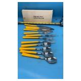 collectible vintage 1970s flatware set featuring