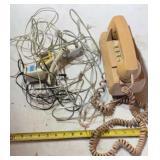 GTE beige, push-button wall telephone