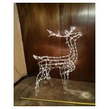 Lighted standing reindeer yard decoration