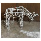 White Light standing reindeer yard decoration