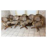 8 Fining Chairs on Rollers