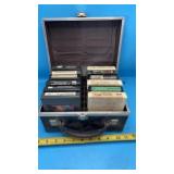 8-track tape case contains a collection of