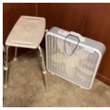Shower Chair, Box Fan