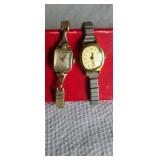 Bulova 14k Yellow gold 17 Jewel Watch & Timex