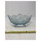 Jeanette glass Lombardi Ice Blue Footed fruit