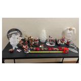 Christmas decor, ornaments, figurines, light up,