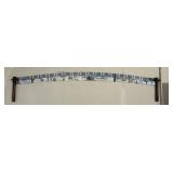 Decorative hand saw Christmas scene