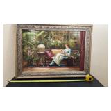 Framed Walmart on canvas signed David SPEEK 44 x