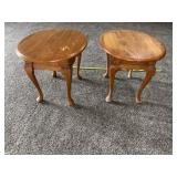 2 Mersman wooden side tables
