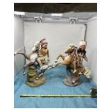 Ceramic Indian hand painted figurines.