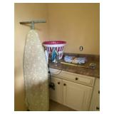 Ironing board, laundry baskets and microfiber