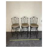 3 tall bar chairs they do swivel