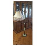 Uranium Glass Bridge Lamp