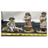 vintage porcelain figurines designed by Jan