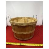 Wooden apple orchard basket