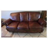 3 Cushion Leather Couch