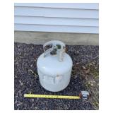 Empty propane tank