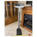 Health O Meter stand on scale.