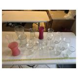 Different sizes of flower vases