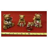 Homco teddy bear collector figurines.