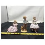 Enesco "Growing Up Girls" bisque porcelain