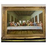 Framed landscape print of Leonardo da vinciï¿½s