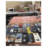 Shirley Temple and a lot more vhs tapes.