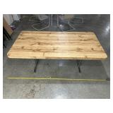 71x35 1/2x 28 wooden top table