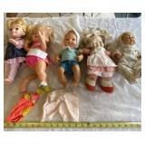 Mattel, Disney and Fischer Price dolls. One doll