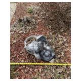 Concrete angel planter.