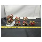 vintage Christmas bear collectibles, likely from