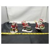 vintage set of three Artmark hand-painted bisque