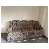 3 cushioned Rose patterned couch