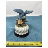 GEI 1996 Blue Jay figurine with wood base.