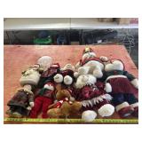 Christmas stuffed snowmen and bears