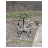 wrought iron plant stand 3 tier
