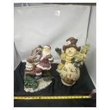 holiday figurines, likely from the Boyds Bears
