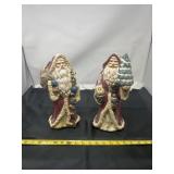 vintage "Old World" style Santa Claus figurines