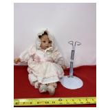 Phyllis Parkins 1999 doll with stand.