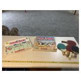 Monopoly games and ping pong balls and paddles